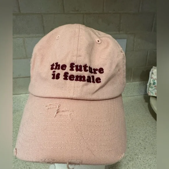 KBETHOS Pink Embroidered Hat The Future is Female - Picture 7 of 8